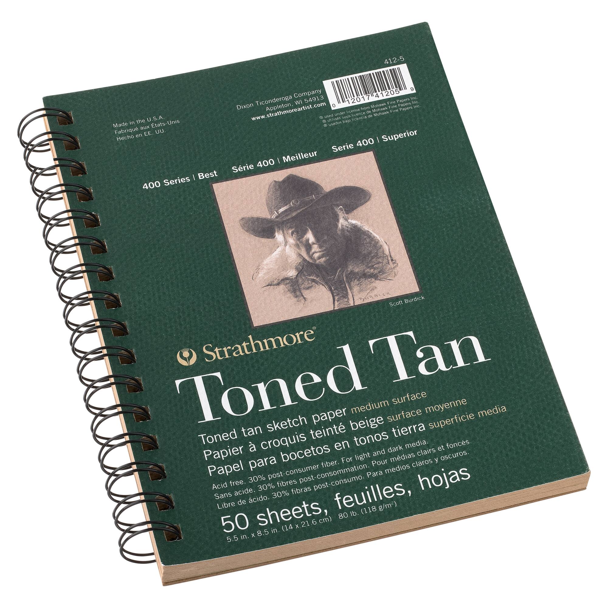 Strathmore® 400 Series Recycled Toned Tan Sketch Paper Pad